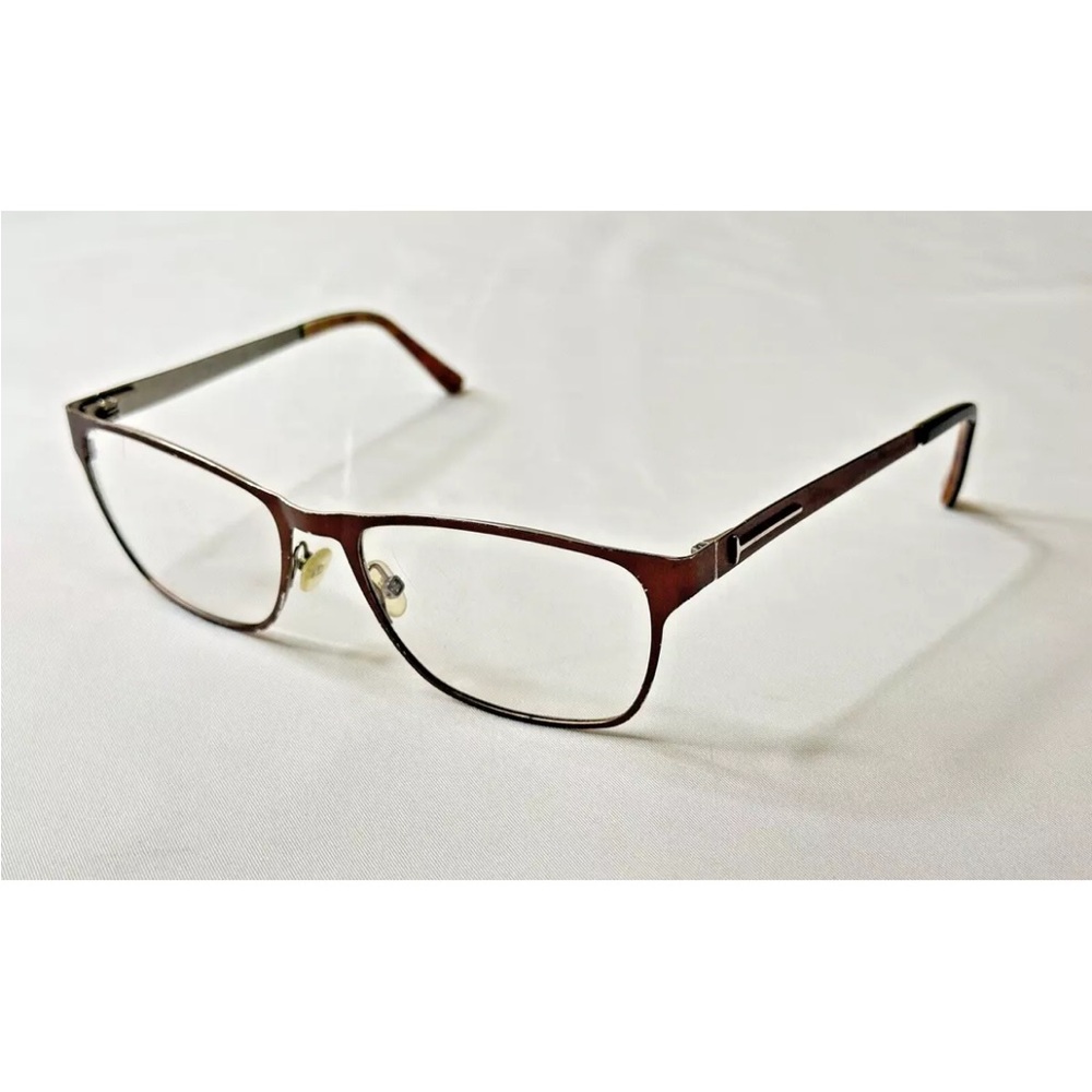 Tom Ford TF5242 050 Metallic Brown Square 55-17-140mm Full Rim Men's Eyeglasses